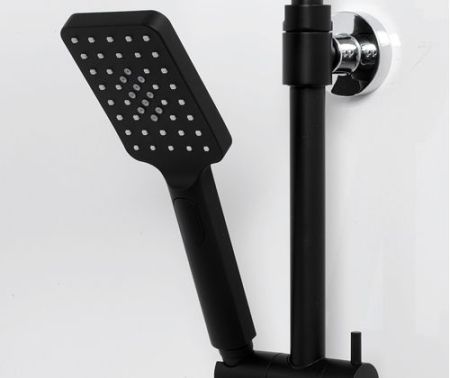 Душевая система WasserKRAFT Thermo A11401 с термостатом Черная глянцевая, артикул A11401