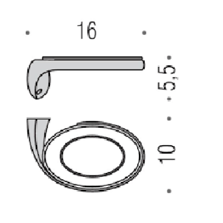 Colombo Link запчасть - стеклянная мыльница для подвесной мыльницы, артикул B2451-VAN