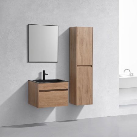 База под раковину Chiara 600 подвесная, 1 выкатной ящик soft-close, N.Oak, артикул VMC-2C600NO