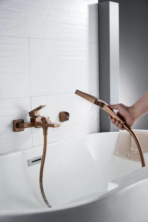 Смеситель для ванны Knotlor KN-22/RB, бронза, артикул KN-22/RB