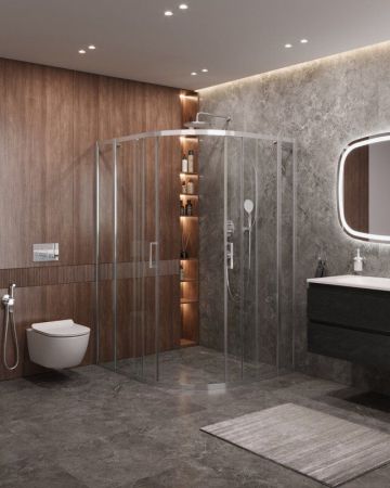 MOLVENO-RH-22-120/110-C-GM-IV Душевой уголок, артикул MOLVENO-RH-22-120/110-C-GM-IV