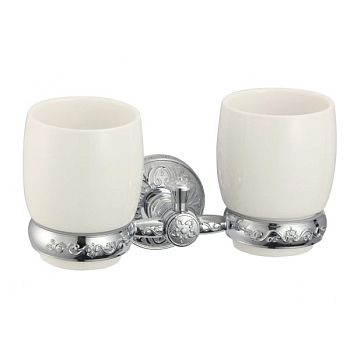 Стакан для ванной комнаты двойной Savol S-005868A, хром