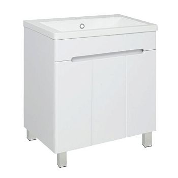 Тумба Runo Парма 75 напольная 3 двери под умывальник УТ000001838 (Omega 75) (00-00001040)