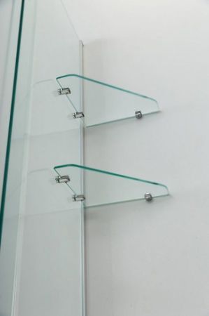 Шторка на ванну Cezares Stream VFS-11 90 профиль Хром стекло прозрачное