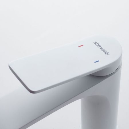 Смеситель для раковины Shevanik S4101C, белый, артикул S4101C