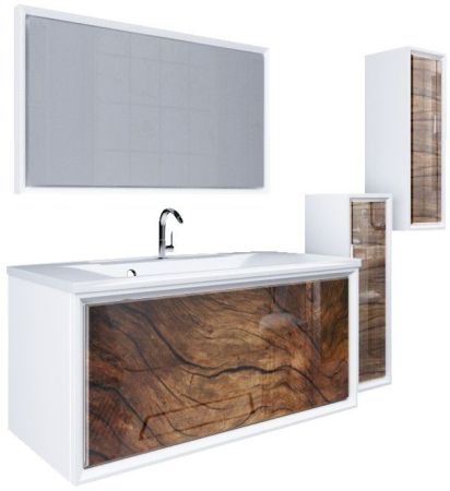 Тумба под раковину Marka One Seattle 90П Black stone, артикул У72809