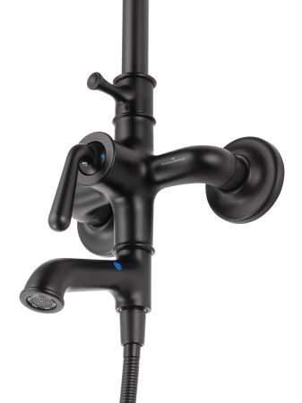 Душевая система WONZON & WOGHAND STEAM, Черный матовый (WW-88739008-MB), артикул WW-88739008-MB