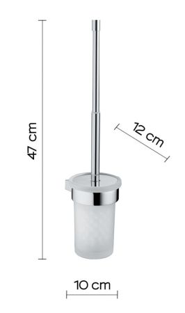 Gedy Canarie, настенный стеклянный ёрш с тепескопической ручкой, цвет хром, артикул A233/03(13)