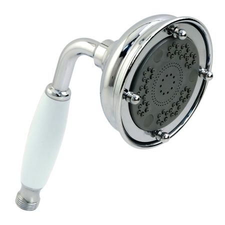 RICAMBI Ручной душ, 3-х позиционный, антикальций, латунь, бел./хром, артикул 20020