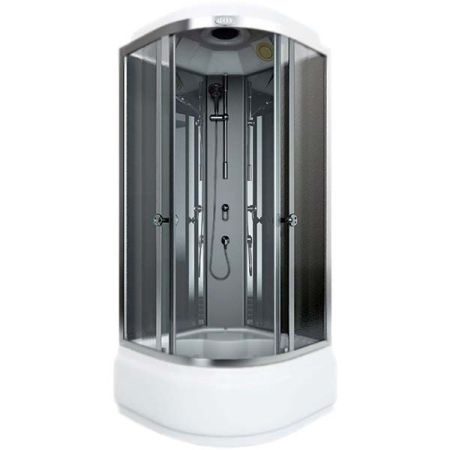 Душевая кабина Arcus AS-111-9 90x90 профиль Хром стекла Серые тонированные, артикул AS-111-9