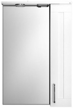 Зеркало со шкафом Iddis Sena 50 с подсветкой Белый Светлое дерево, артикул SEN5000i99