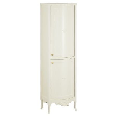 BELLA Пенал 2 двери DX (филенчатые с лилией) 49xH170x43 см, цвет: AVORIO, артикул 25918