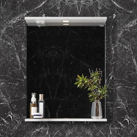 Зеркало Onika Коралл 50 белое, с подсветкой, артикул 205023