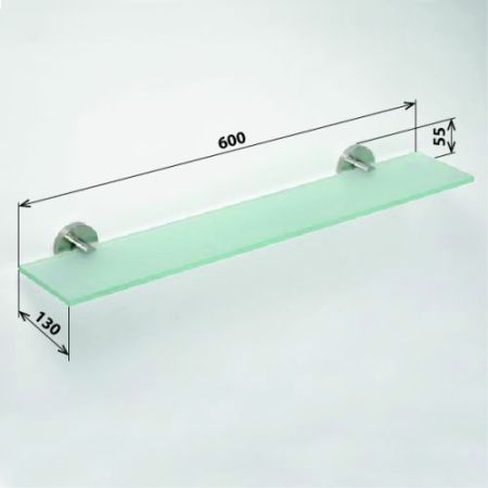 Полочка  NEO стеклянная 600х130мм, артикул 104102045