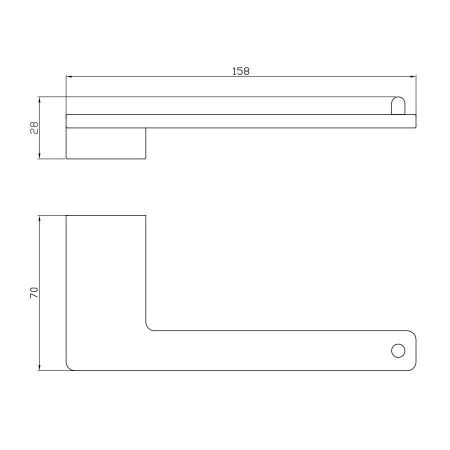 Держатель для туалетной бумаги Rav Slezak NIL NLA0401MG, сатин, артикул NLA0401MG