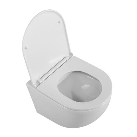 UNO Чаша унитаза подвесного c креплением и сиденьем дюропласт soft close BB3105CHR/SC, артикул BB3105CHR/SC