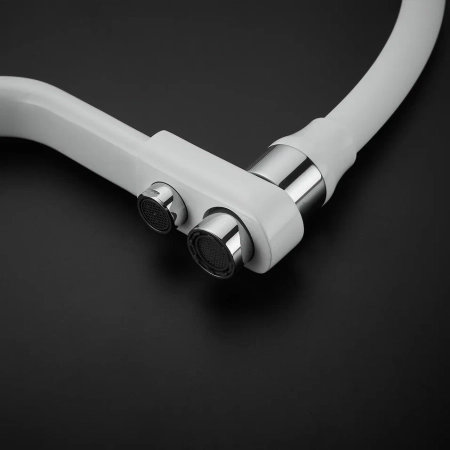 Смеситель для кухни Rose R558C, белый