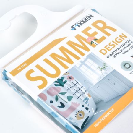 Штора для ванной комнаты FIXSEN DESIGN FX-2506, разноцветный, артикул FX-2506