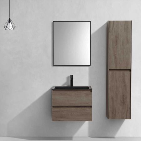 База под раковину Luka 600 подвесная, 2 выкатных ящика soft-close, R.Oak, артикул VMC-2L600RO