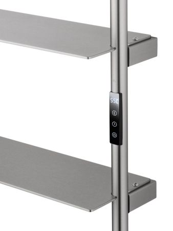 Полотенцесушитель электрический WONZON & WOGHAND DÜSSELDORF, Брашированный никель (WW-A205-BR), артикул WW-A205-BR