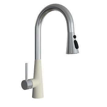 Смеситель для кухни с выдвижным изливом Florentina ВИТА 313.29Н.1223.202, шампань