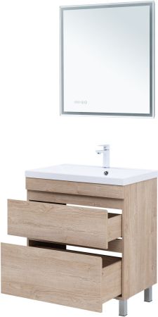 Тумба под раковину Aquanet Нота New 75 дуб светлый, артикул 00344143