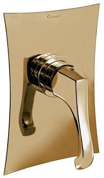 Emmevi Ares, встраиваемый в стену однорычажный смеситель для душа, цвет бронза