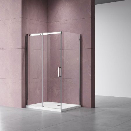 Душевые уголки Vincea Душевой уголок Dice VSR-4D8014CL, 1400*800, хром, стекло прозрачное, , шт, артикул VSR-4D8014CL