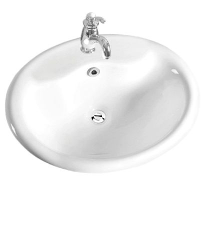 Раковина керамическая полувстраиваемая AM6300, артикул AM6300