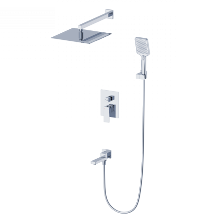 Душевая система встраиваемая WONZON & WOGHAND CUBE 2.0, Хром (WW-88087068-CR), артикул WW-88087068-CR
