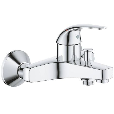 Смеситель для ванны с душем  GROHE BAU CURVE 23599000 (хром, L-16), шт Смеситель для ванны с душем  GROHE BAU CURVE 23599000 (хром, L-16), шт