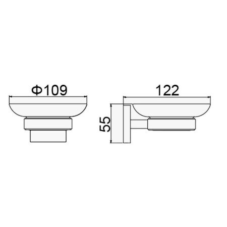 Мыльница D-Lin D220222, черный