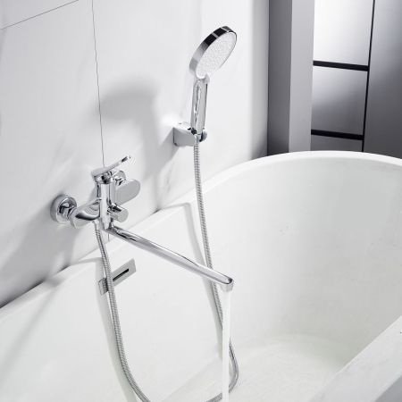 Смеситель для ванны Shevanik S4322, хром