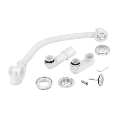 Слив-перелив BERGES для ванны полуавтомат 60см, артикул 051009