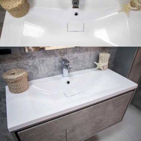 Тумба под раковину Акватон Уэльс 100 1A207901WAC30 Темный шоколад, артикул 1A207901WAC30