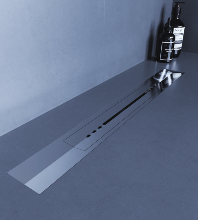 Душевой трап, обрезной, V-образный, сатин RGW SDR-53S (800), артикул 76215380-13