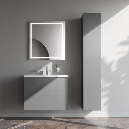 M90FHX07522GM GEM, База под раковину, подвесная, 75 см, 2 ящика push-to-open, графит матовый, артикул M90FHX07522GM