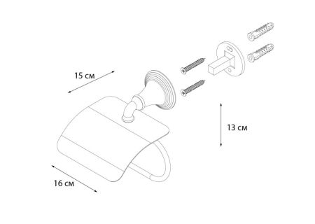 Держатель туалетной бумаги Fixsen Best FX-71610 Хром, артикул FX-71610