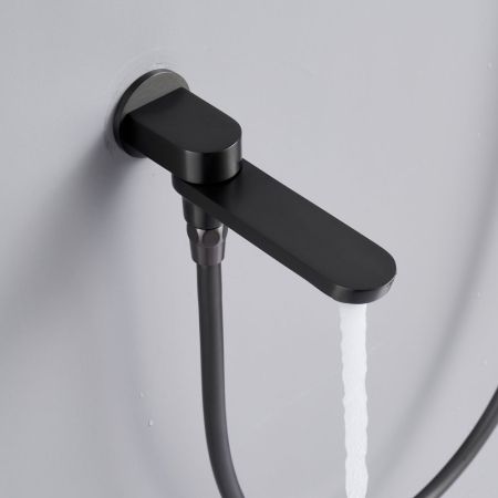 Душевая система встраиваемая Shevanik S4335T, оружейная сталь