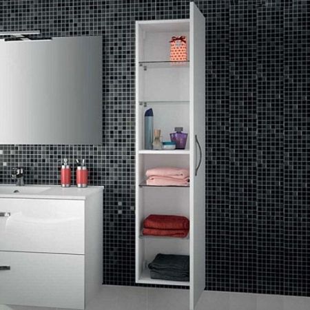 EB396-J5 пенал Ola подвесной /35х140/ (белый лак), артикул EB396-J5