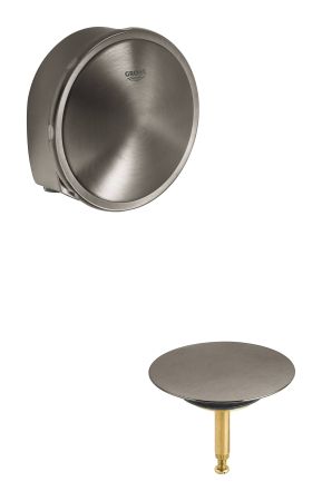 Наливной, сливной и переливной гарнитур GROHE Talentofill , темный гарфит матовый (19952AL0), артикул 19952AL0