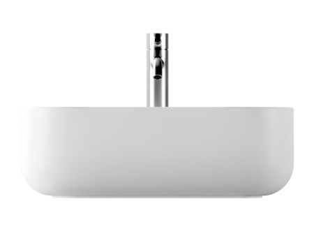 Alice Unica, накладная прямоугольная раковина с закругленными краями 50x37x16h см, цвет серый матовый, артикул 32190119