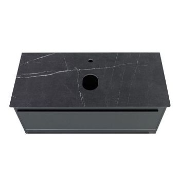 Столешница  La Fenice Granite Black Olive Light Lappato 100 см, черная
