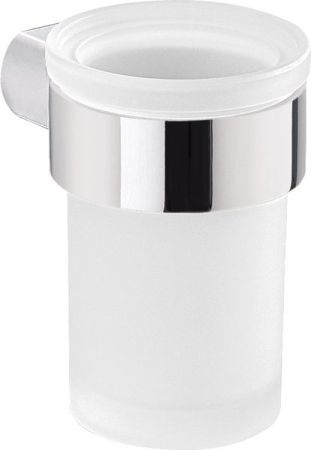 Gedy Pirenei настенный стеклянный стакан, цвет хром, артикул PI10(13)