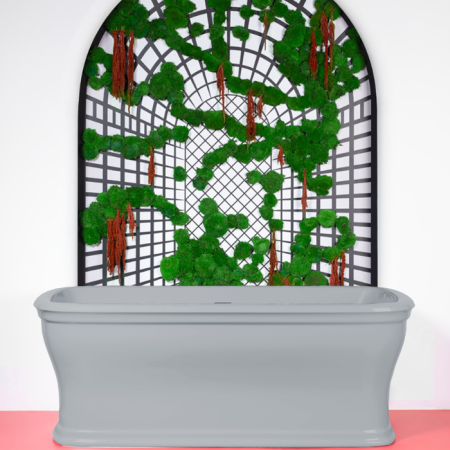 Artceram CIVITAS Ванна из искусственного камня Livingtec 180х85х65 см, цвет серый глянцевый