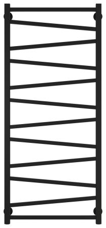 Полотенцесушитель, Сунержа, Сирокко, водяной, ширина, мм-550, глубина, мм-75, высота, мм-1200, межосевое расстояние-500, подключение-нижнее, мощность, Вт-676, присоединительный размер-НР G 1/2" / НР G 3/4" (эксцентрик), материал-нержавеющая сталь, назначе, артикул 31-0253-1250