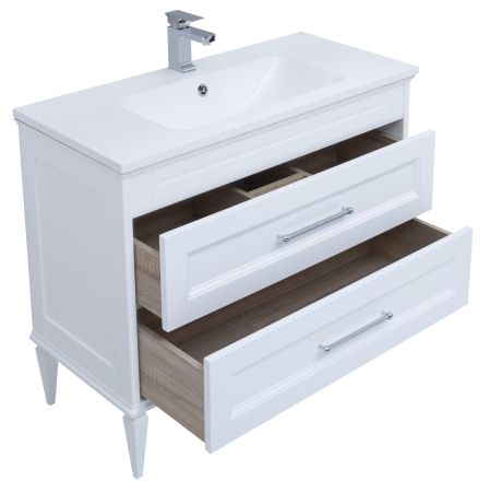 Мебель для ванной Aquanet Бостон М 100 белый (лит. мрамор), артикул 00258284