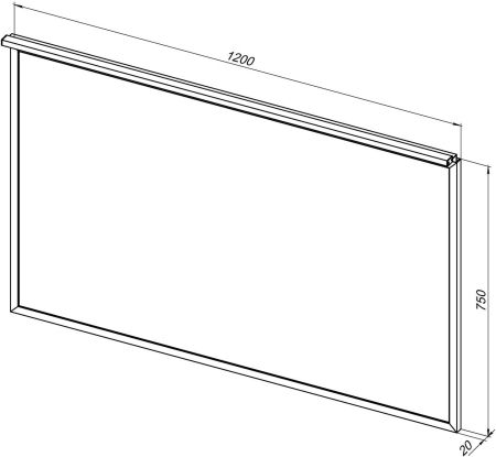 Зеркало Allen Brau Priority 120 1.31018.BB черный браш, артикул 1.31018.BB