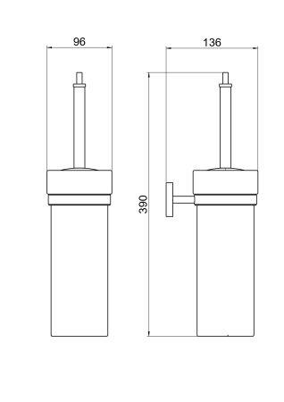Ершик AQUATEK AQ4610CR БЕТТА, артикул AQ4610CR