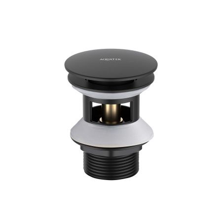 Сливной набор для раковины AQUATEK, матовый черный AQ6002MB Сливной набор для раковины AQUATEK, матовый черный AQ6002MB